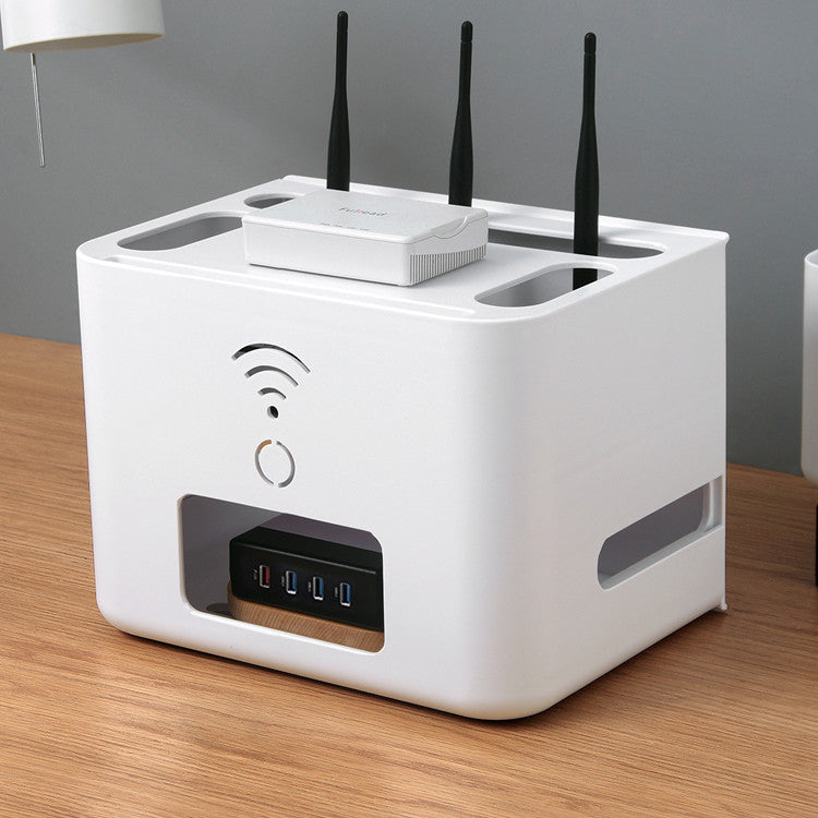 Simple Wall-mounted Desktop Router Storage Box - Storage & Organizers -  Trend Goods