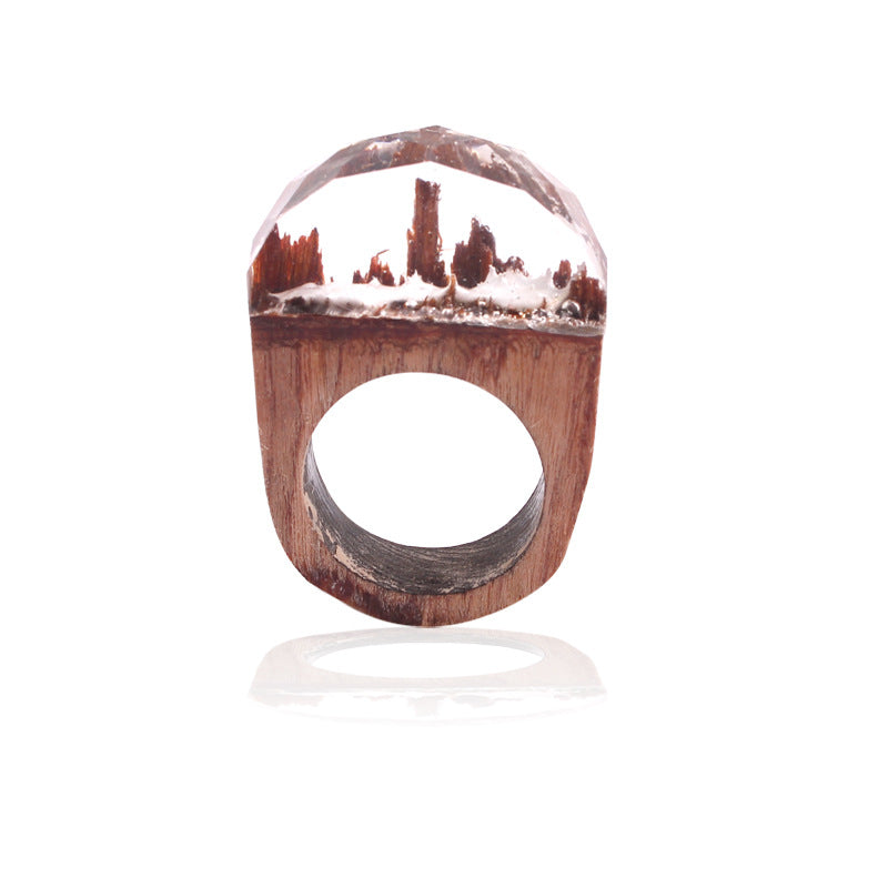 Wood ring characteristic ring resin ring - Rings -  Trend Goods