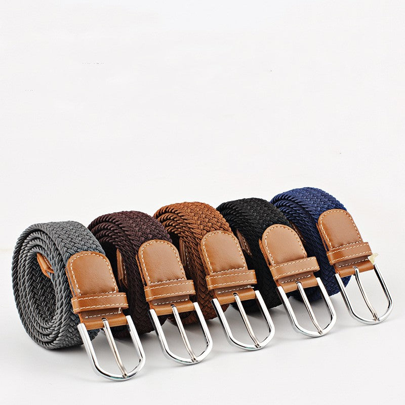 Casual Stretch Braided Canvas Belt Needle Buckle - Belts -  Trend Goods