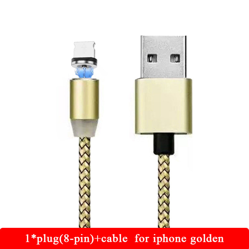 Magnetic LED charging cable 1m - Phone Cables -  Trend Goods