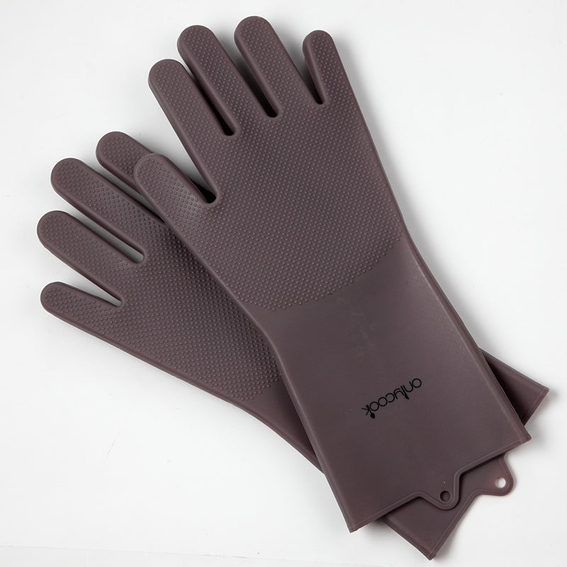 Thickened silicone dishwashing brush glove - Kitchen Gloves -  Trend Goods