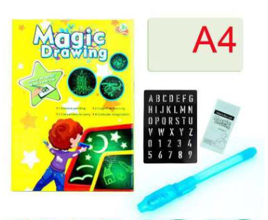 Educational Drawing Pad 3D Magic 8 Light Effects Puzzle Board Sketchpad - Toys & Games -  Trend Goods