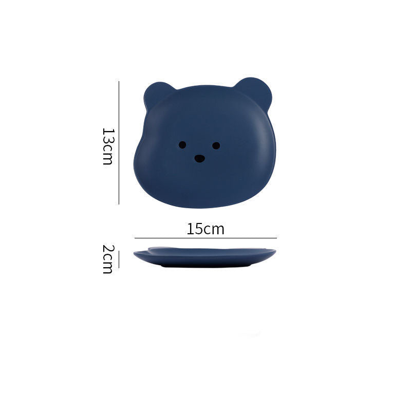 Home Cartoon Cute Bear-shaped Dinner Plate - Plates -  Trend Goods