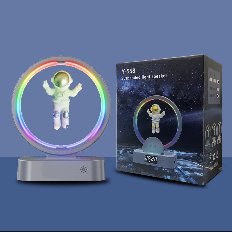 Magnetic Levitation Astronaut Bluetooth Speaker RGB Mini Radio TWS Sound Box - Bluetooth Speakers -  Trend Goods