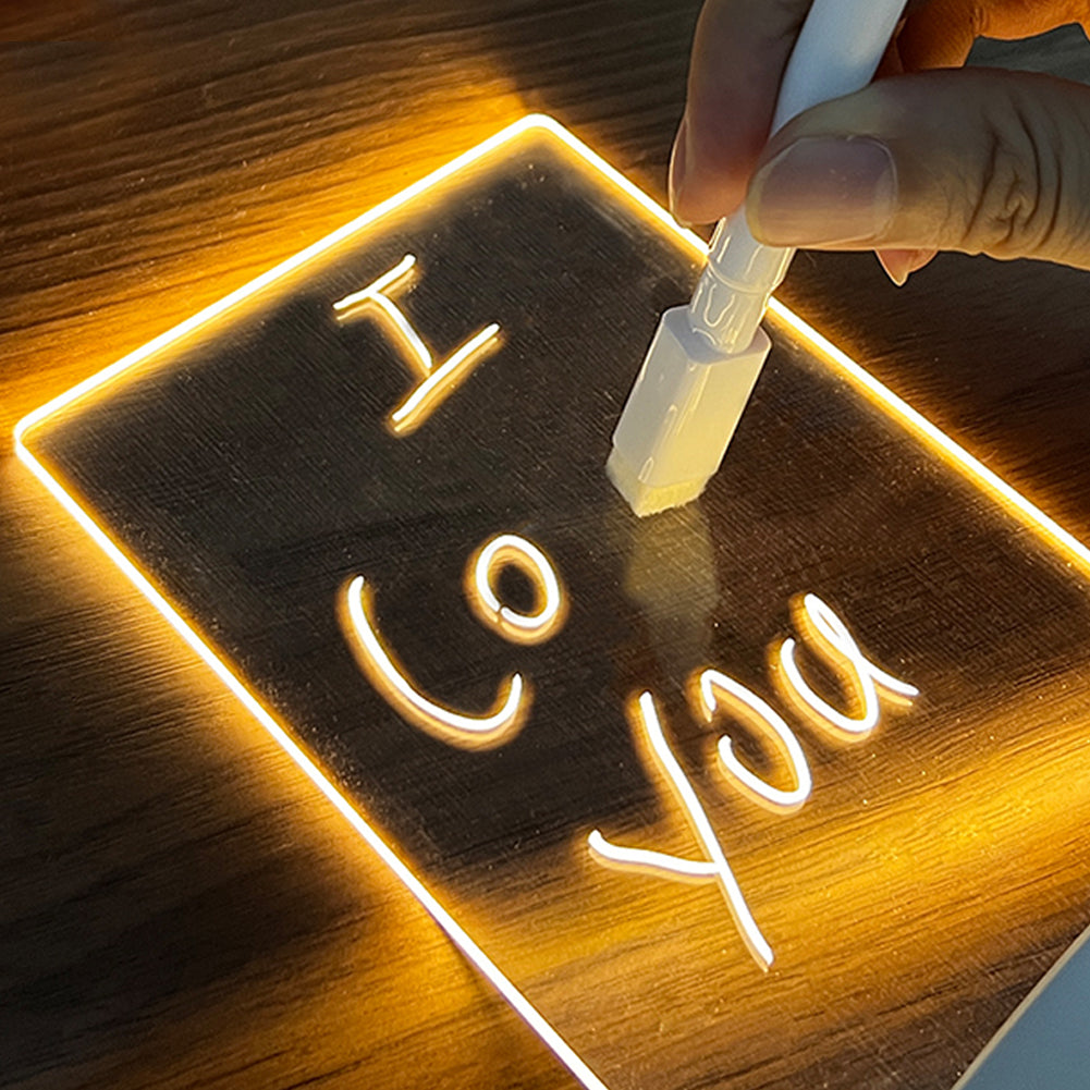 Creative Note Message Board Led Night Light USB - Drawing Boards -  Trend Goods