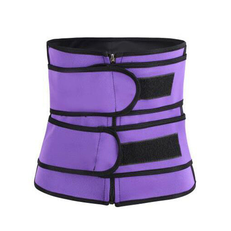 Rubber Neoprene Body Sculpting Zipper Double Waist Belt Body Sports Fitness - Sports Accessories -  Trend Goods