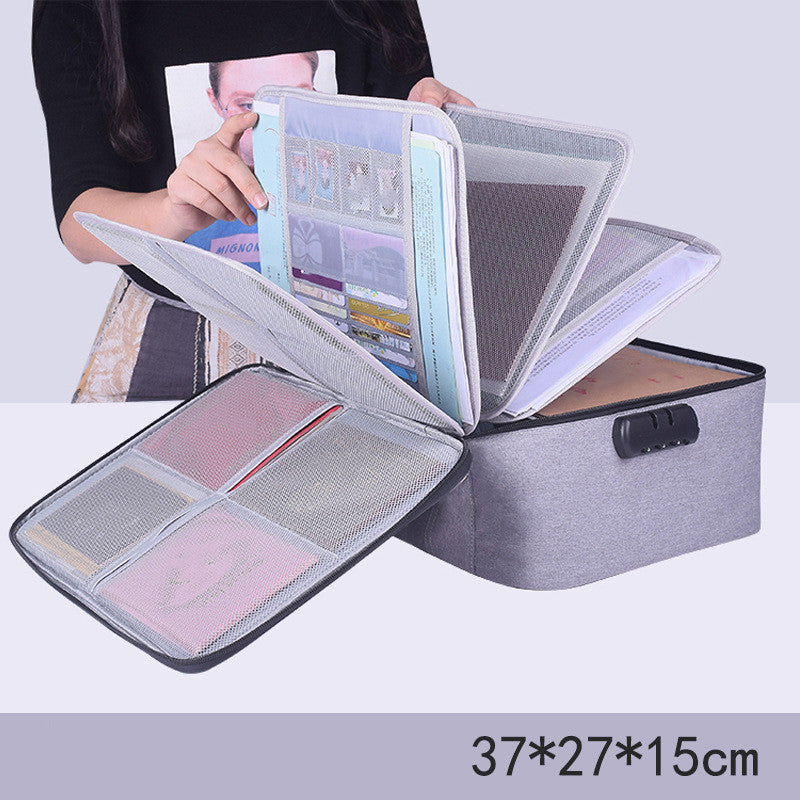 Credential Storage Bag Family Large-Capacity Multi-Function File Bill Folder - File Folders -  Trend Goods