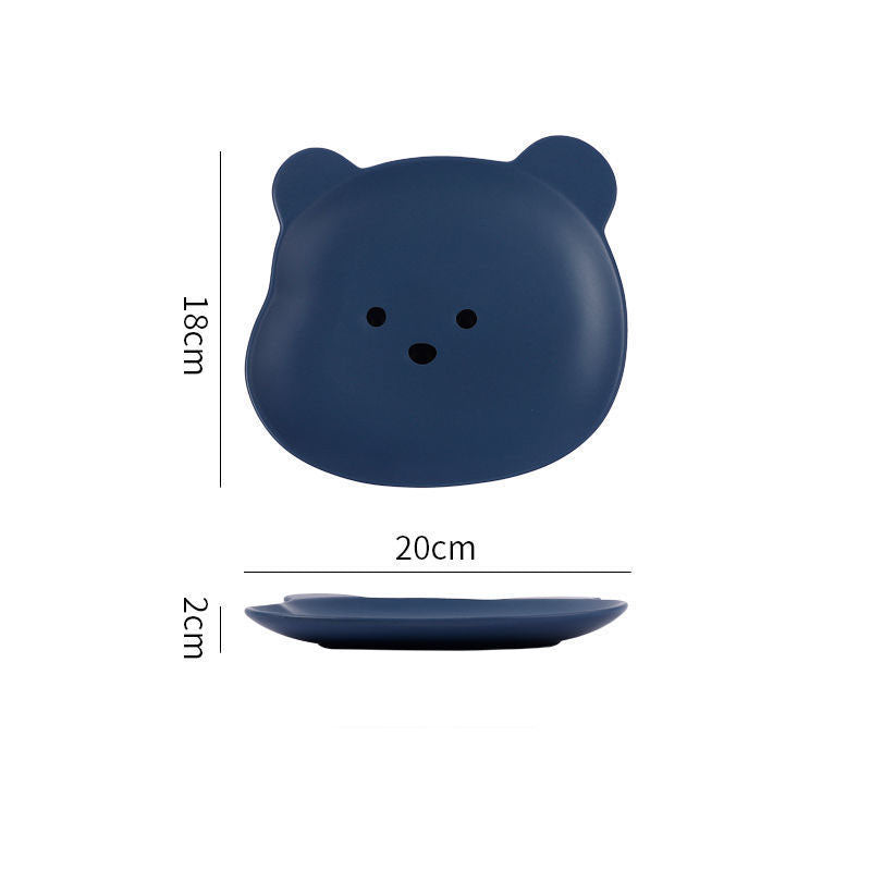 Home Cartoon Cute Bear-shaped Dinner Plate - Plates -  Trend Goods