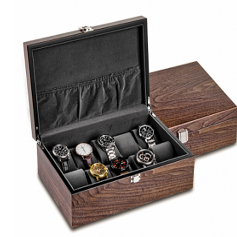 Walnut Watch Storage Organizer Box - Watch Boxes -  Trend Goods