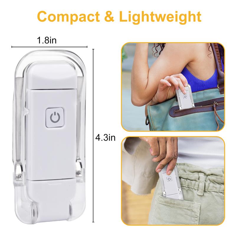 LED USB Rechargeable Book Reading Light Adjustable Brightness Portable Bookmark - Bookmarks -  Trend Goods