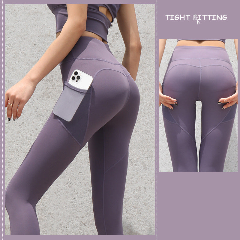 Gym Sport Seamless Yoga Leggings With Pockets - Yoga Pants -  Trend Goods