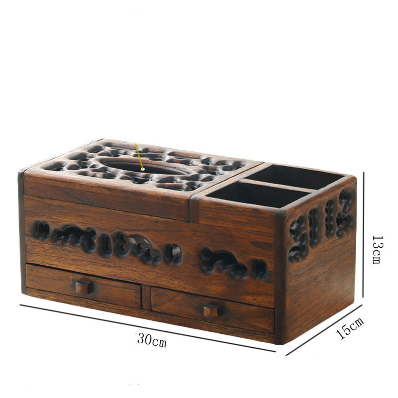 Wooden Retro Cosmetic Organizer Storage Box - Cosmetic Storage -  Trend Goods