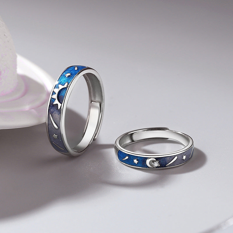 Original Design Of Sun Moon Couple Ring - Rings -  Trend Goods