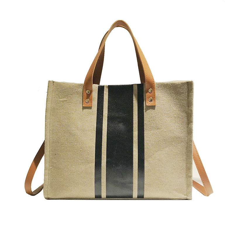 Tote Bag with Stripes - Totes -  Trend Goods