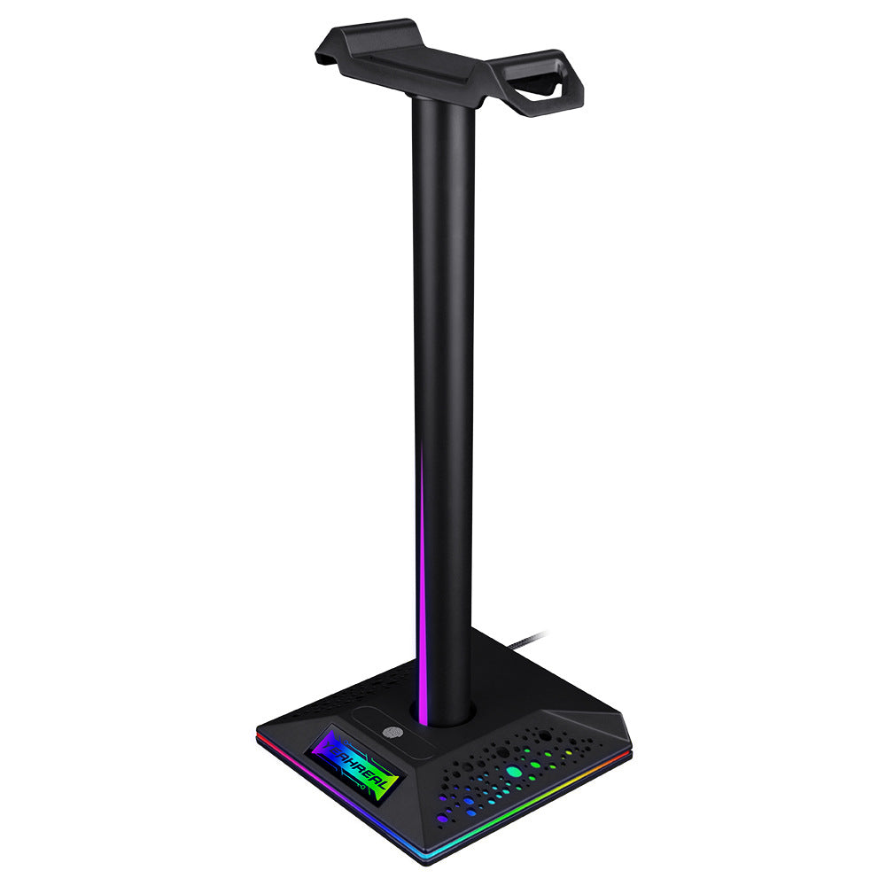 RGB Headphone Stand Ambient Light Emitting Dual USB - Headphone Accessories -  Trend Goods