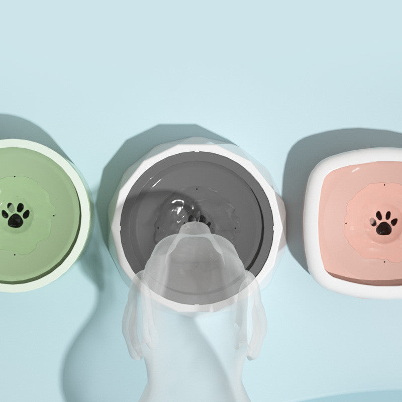 Anti-dust Water Bowl For Dogs And Cats Without Wet Mouth - Pet Bowls -  Trend Goods