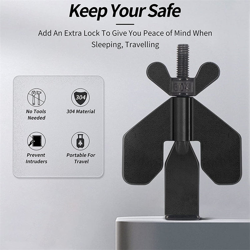 Portable Hotel Door Lock Self-Defense Travel Anti-theft Childproof Door Stopper - Door Stoppers -  Trend Goods