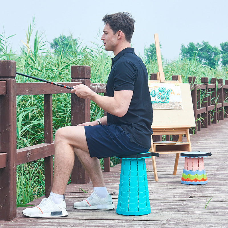 Travel Portable Outdoor Adjustable Retractable Stool - Outdoor Chairs -  Trend Goods