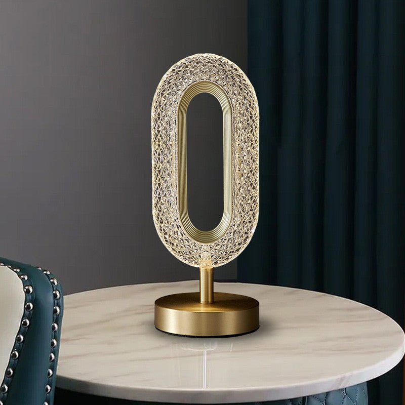 Acrylic Table Lamp With Led Crystal Light - Table Lamps -  Trend Goods