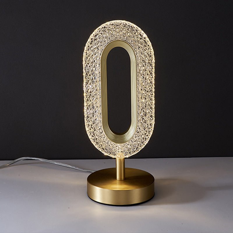 Acrylic Table Lamp With Led Crystal Light - Table Lamps -  Trend Goods