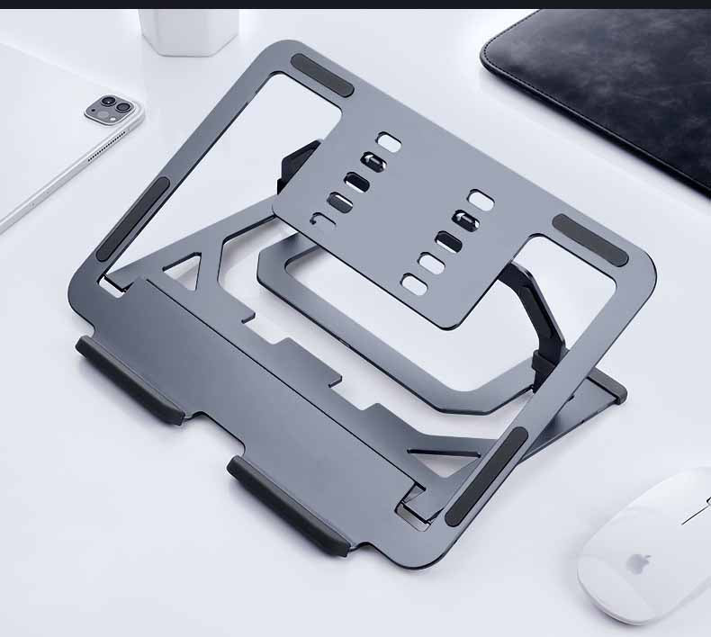 Adjustable Aluminum Laptop Multi-Angle Desk Laptop Holder Cooling Bracket Riser - Laptop Stands -  Trend Goods