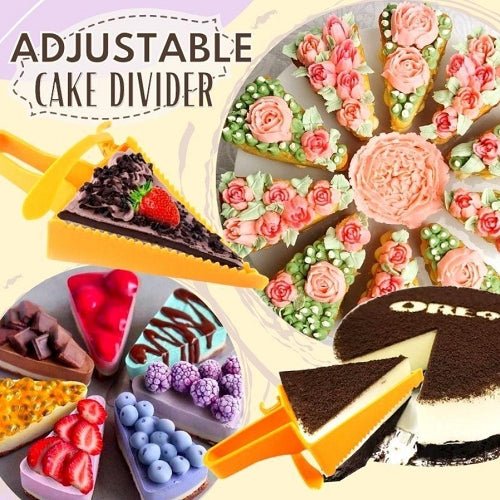 Adjustable Cake Divider Slicer Triangle Baking Pastry Divider Plastic Baking Cutter - Kitchen Gadgets -  Trend Goods