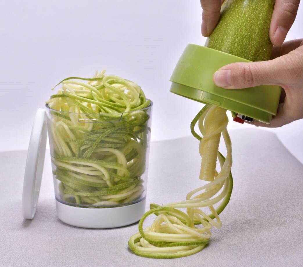 Adjustable Spiral Cutter with Container - Kitchen Slicers -  Trend Goods