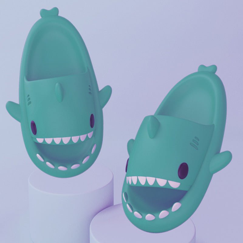 Adult's Slippers Indoor Outdoor Funny Shark Cartoon - Slippers -  Trend Goods