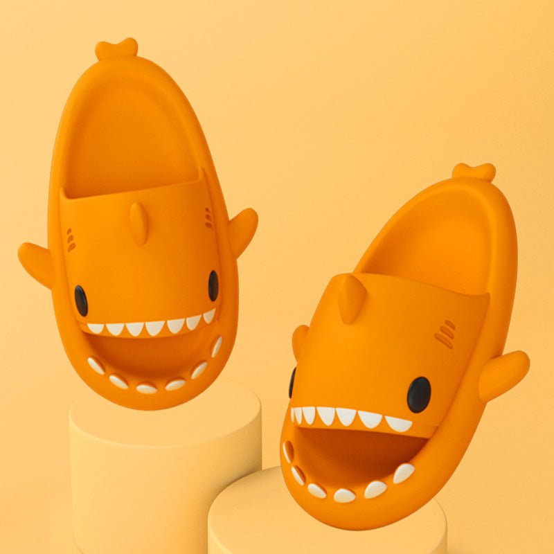 Adult's Slippers Indoor Outdoor Funny Shark Cartoon - Slippers -  Trend Goods