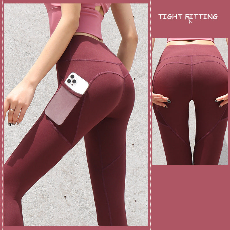 Gym Sport Seamless Yoga Leggings With Pockets - Yoga Pants -  Trend Goods