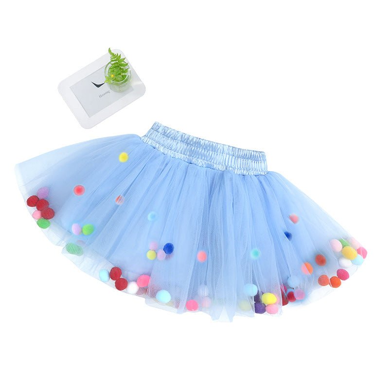 All-match Net Yarn Short Skirt Girl Fluffy Princess Skirt - Baby Skirts -  Trend Goods