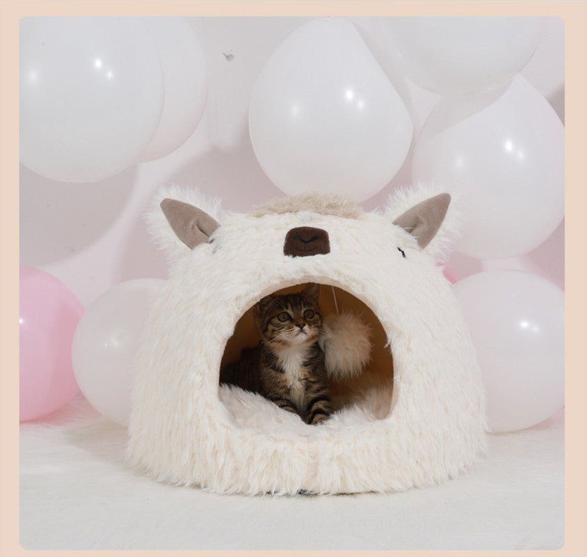 Alpaca Pet Bed Warm Plush Cat Dog Bed - Pet Beds -  Trend Goods