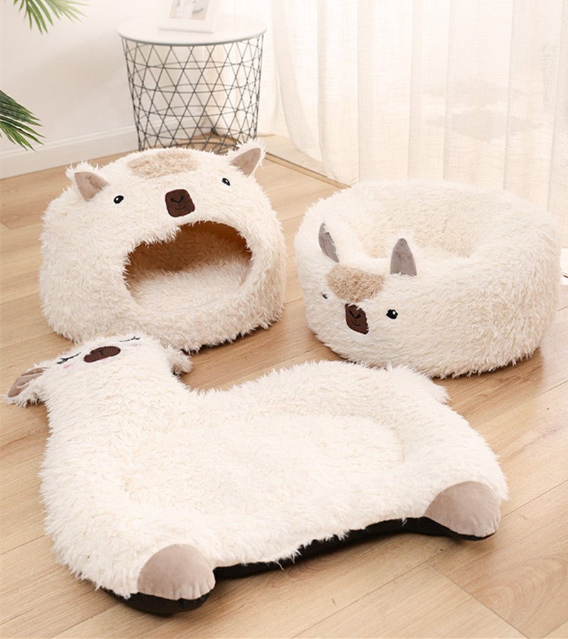 Alpaca Pet Bed Warm Plush Cat Dog Bed - Pet Beds -  Trend Goods