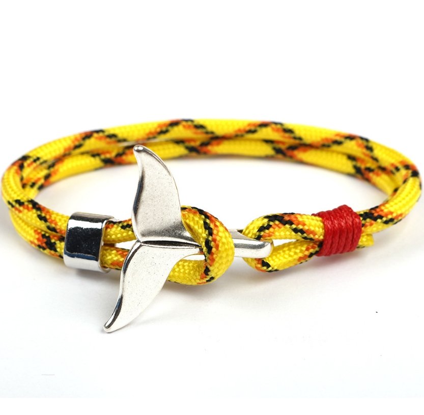 Anchor whale tail umbrella rope handmade couple bracelet - Bracelets -  Trend Goods