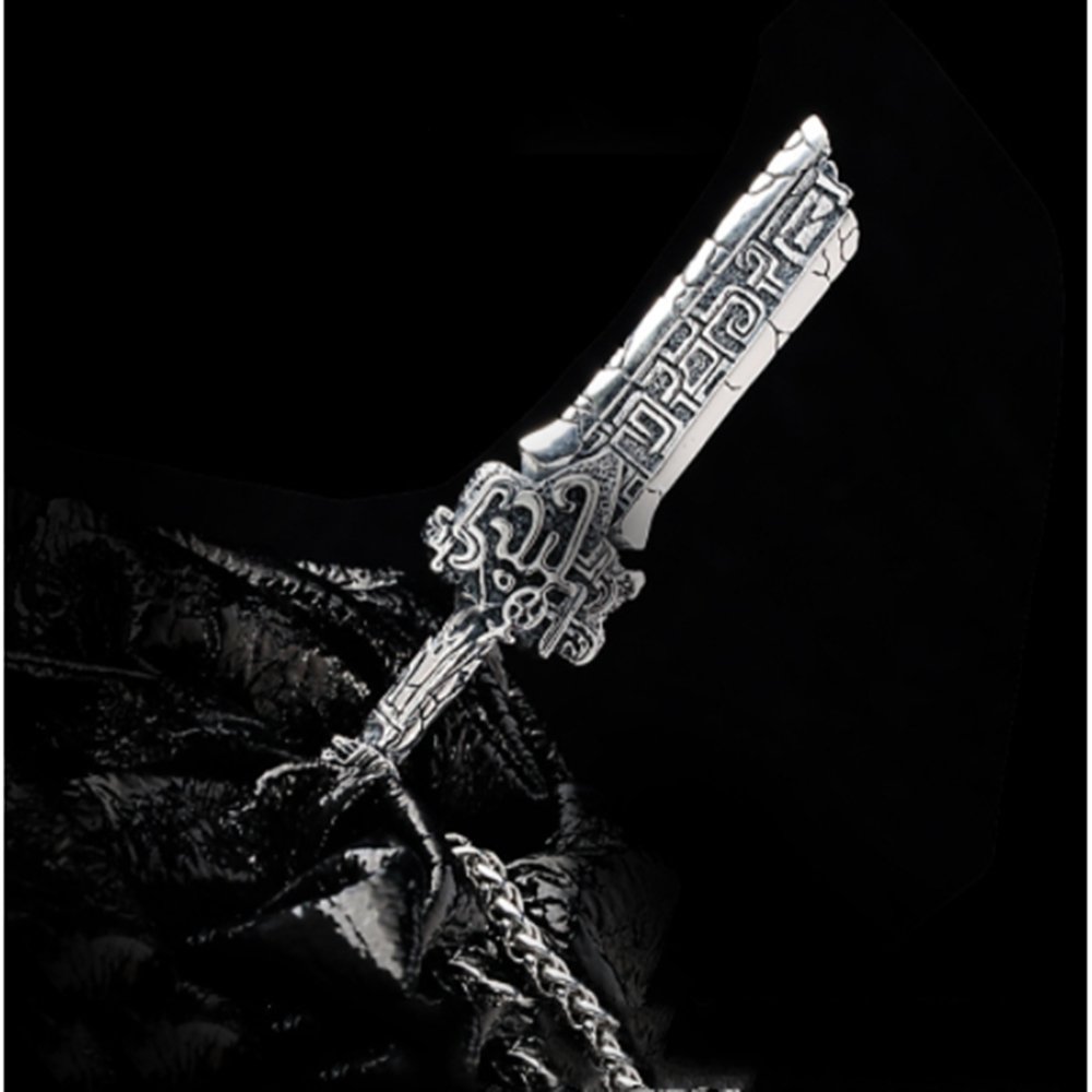 Ancient Sword Necklace Trendy Men Fashion Thai Silver Pendant Personality Silver Jewelry - Necklaces -  Trend Goods