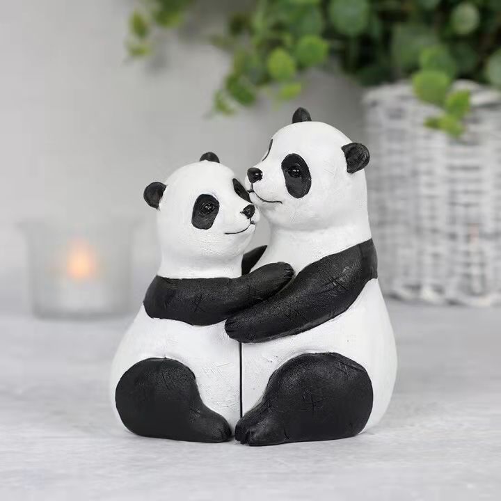 Animal Love Couple Hug Statue Decoration Resin Ornament - Home Decor -  Trend Goods