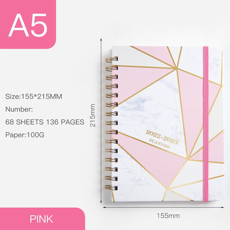 Annual Calendar A5 Coil Notebook English Book - Notebooks -  Trend Goods