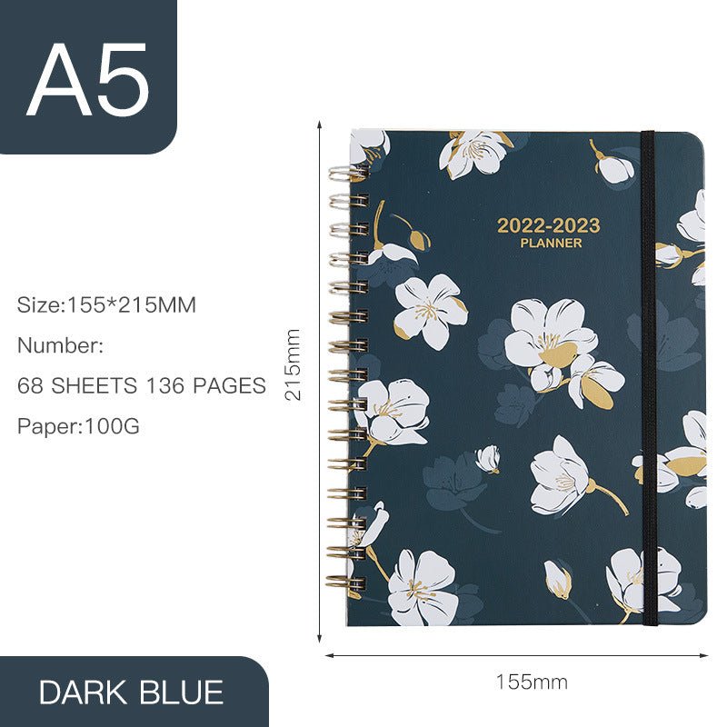 Annual Calendar A5 Coil Notebook English Book - Notebooks -  Trend Goods