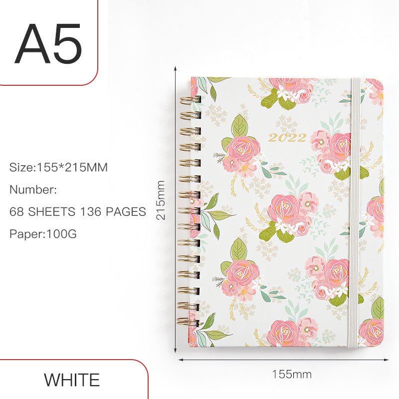 Annual Calendar A5 Coil Notebook English Book - Notebooks -  Trend Goods