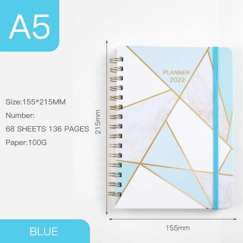 Annual Calendar A5 Coil Notebook English Book - Notebooks -  Trend Goods