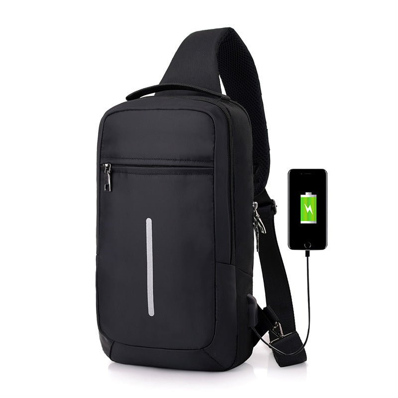 Anti-theft USB charging chest bag with you - Backpacks -  Trend Goods