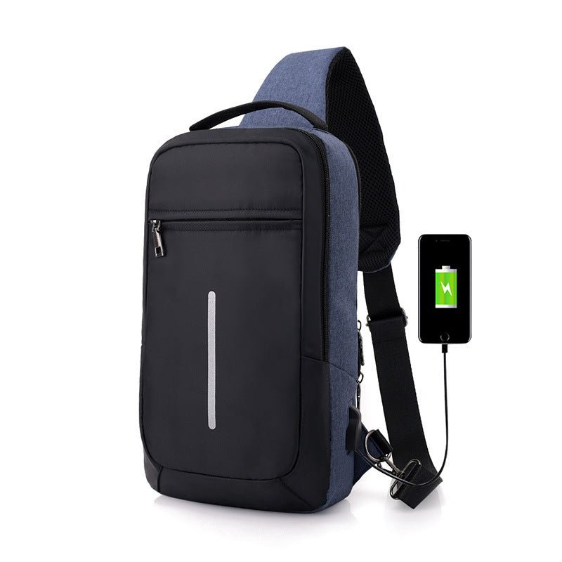 Anti-theft USB charging chest bag with you - Backpacks -  Trend Goods