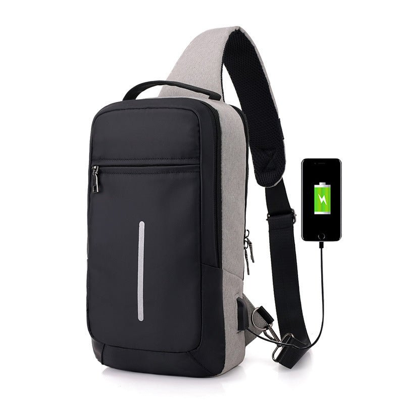 Anti-theft USB charging chest bag with you - Backpacks -  Trend Goods