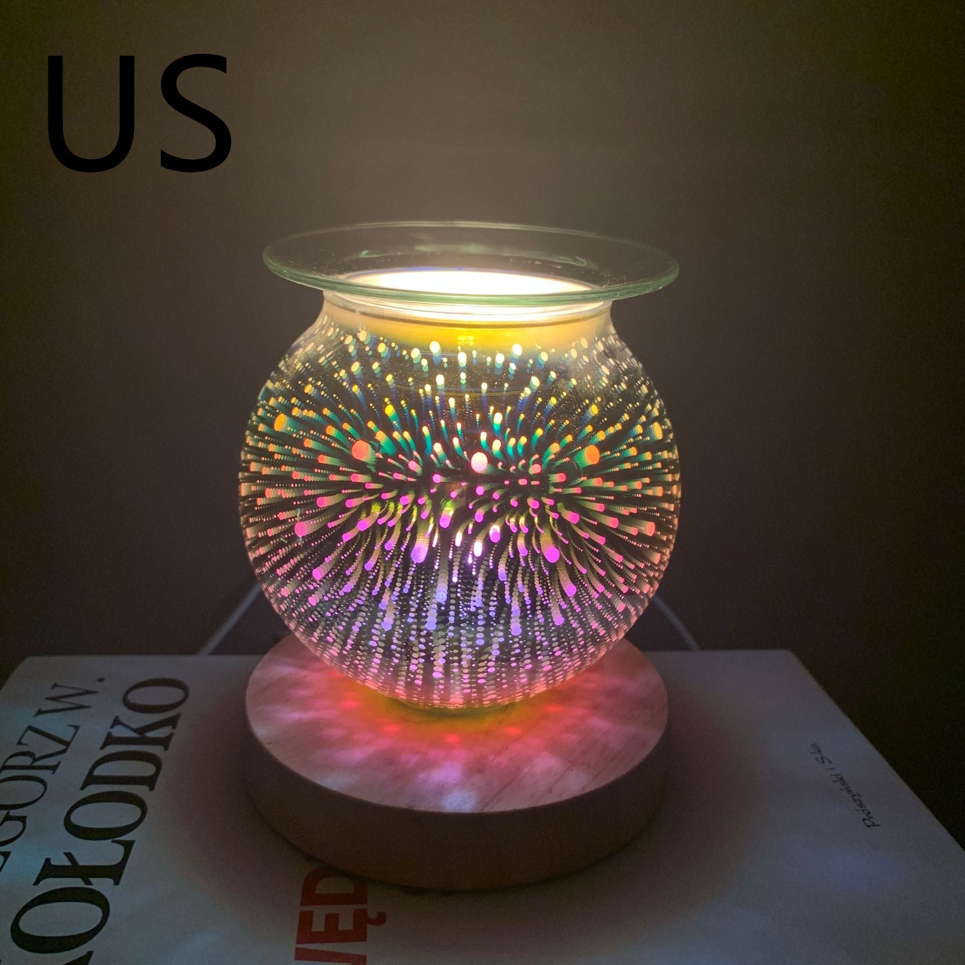 Aromatherapy Glass Night Light 3D Glass Candle Light - Night Lights -  Trend Goods