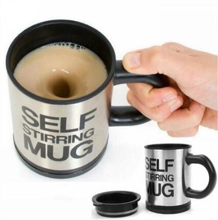 Automatic Lazy Self Stirring Magnetic Mug Creative 304 Stainless Steel Coffee Milk Mixing - Mugs -  Trend Goods