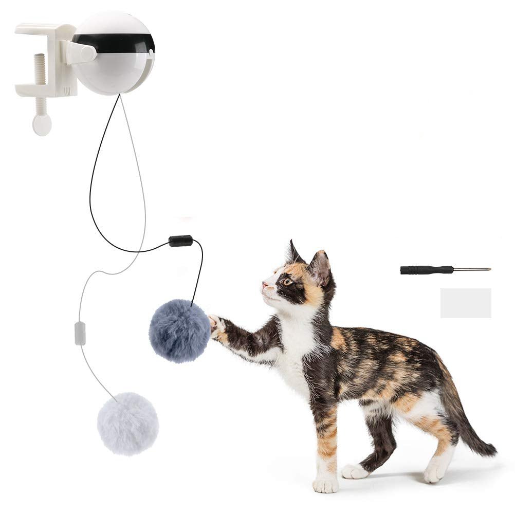 Automatic Lifting Motion Cat Toy Interactive Puzzle Smart Pet Cat Teaser Ball - Cat Toys -  Trend Goods