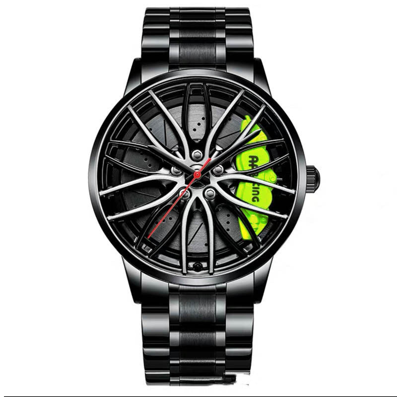 Automatic Movement Watch Waterproof Wheel Style Non-mechanical Watch - Watches -  Trend Goods