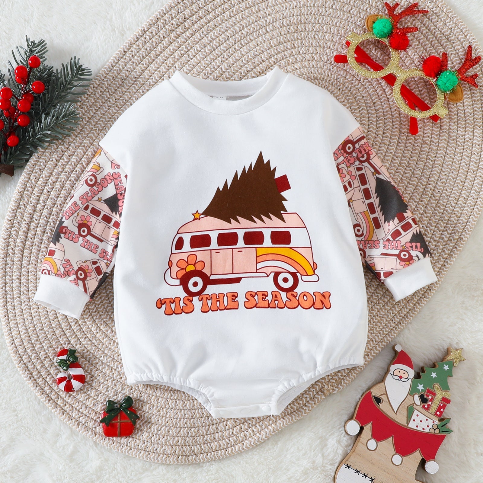 Autumn Kids' Rompers Infant Toddler Cartoon Printed Christmas Onesie - Onesies -  Trend Goods