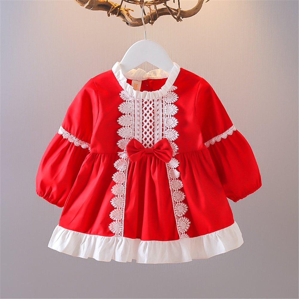 Autumn Lace Christmas Dress For Baby Girl - Baby Dresses -  Trend Goods