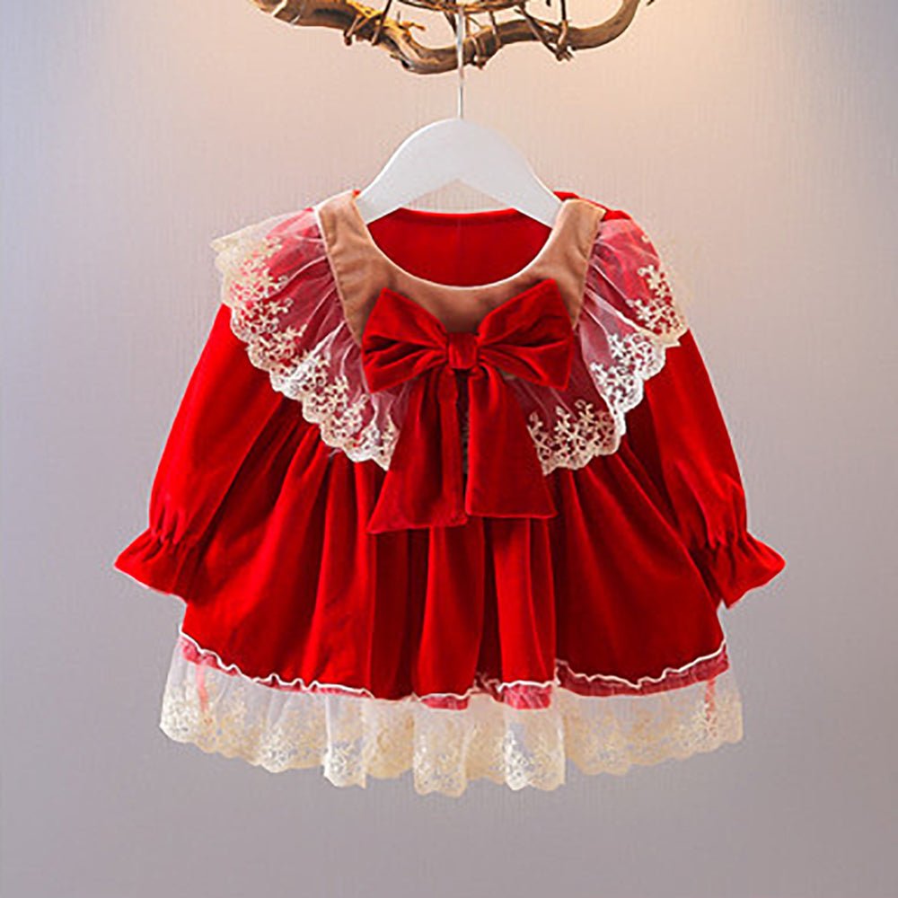 Autumn Lace Christmas Dress For Baby Girl - Baby Dresses -  Trend Goods